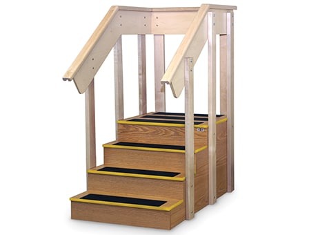 Hausmann Straight Staircase with Platform