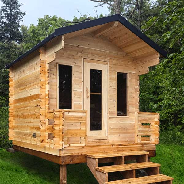 Leisurecraft CT Georgian Cabin Sauna with Porch CTC88PE