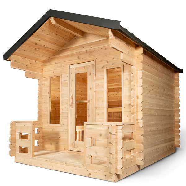 Leisurecraft CT Georgian Cabin Sauna with Porch CTC88PE