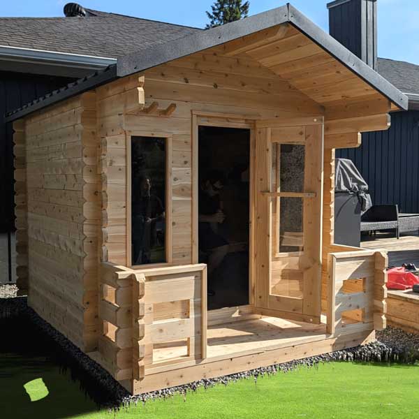 Leisurecraft CT Georgian Cabin Sauna with Porch CTC88PE