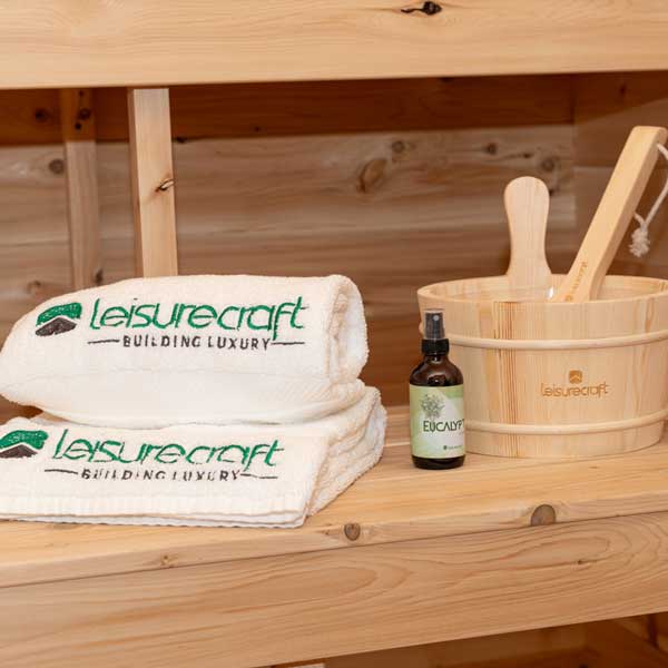 Leisurecraft CT Georgian Cabin Sauna with Porch CTC88PW
