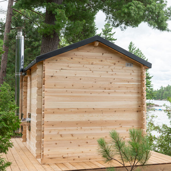 Leisurecraft CT Georgian Cabin Sauna with Porch CTC88PW