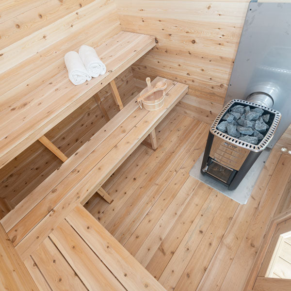 Leisurecraft CT Georgian Cabin Sauna with Porch CTC88PW