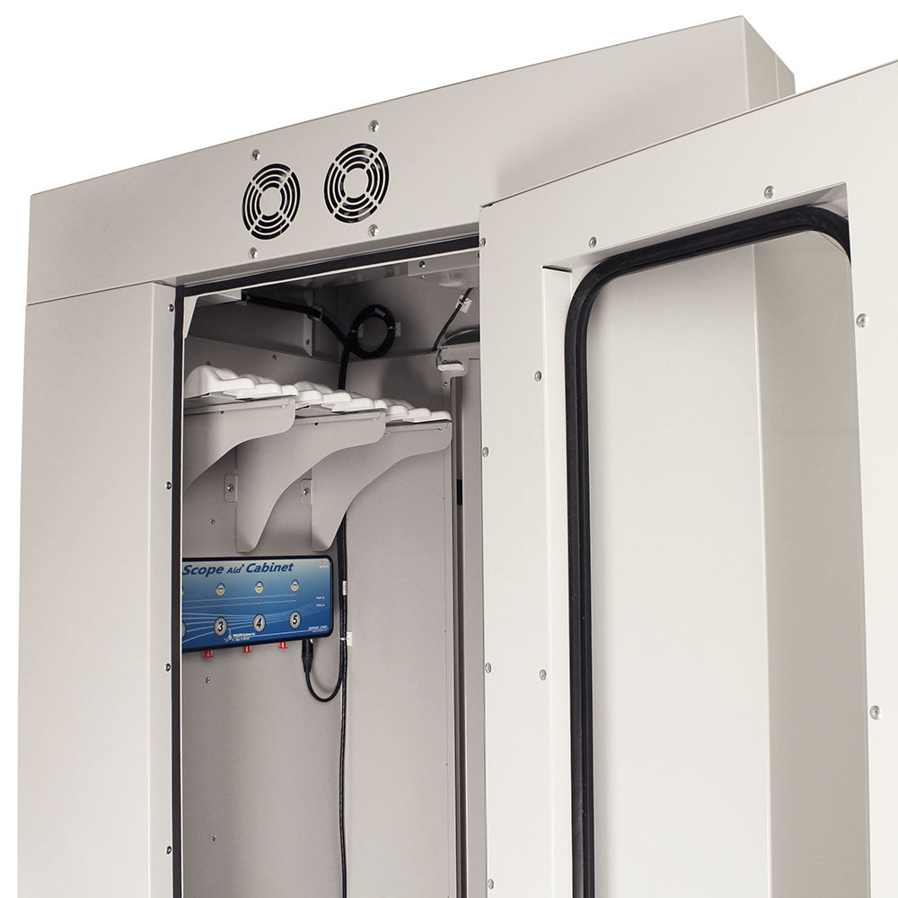 Harloff SureDry Pass Through Scope Cabinet with Dri-Scope Aid®, 10-Scope Capacity, Key Lock, SC80WTDRDP-10-DSS2305