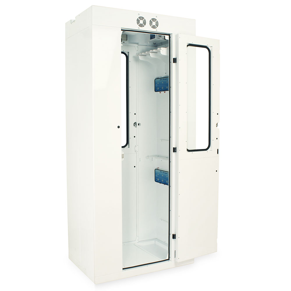 Harloff SureDry Pass Through Scope Cabinet with Dri-Scope Aid®, 10-Scope Capacity, Key Lock, SC80WTDRDP-10-DSS2305