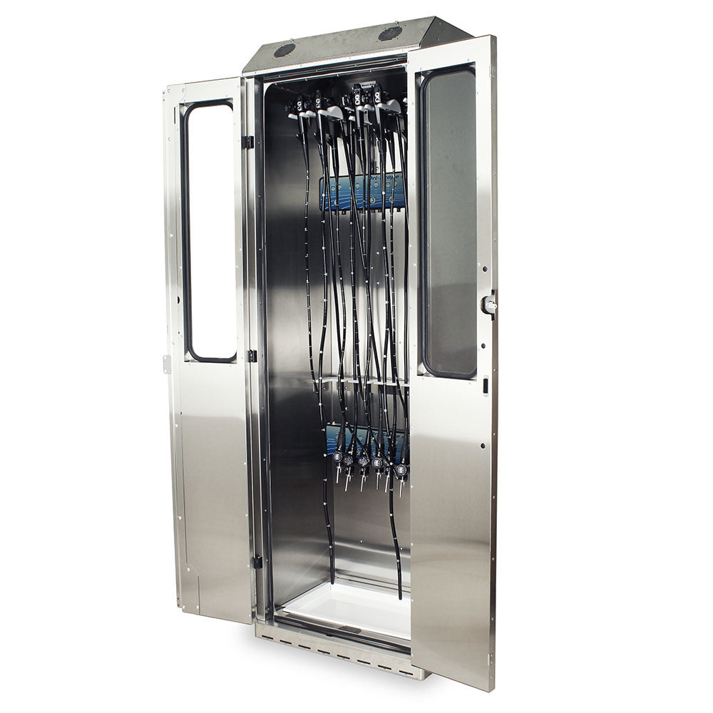Harloff SureDry 10 Scope Cabinet with Dri-Scope Aid®, Stainless, E-Lock, SCSS8030DREDP-DSS2310