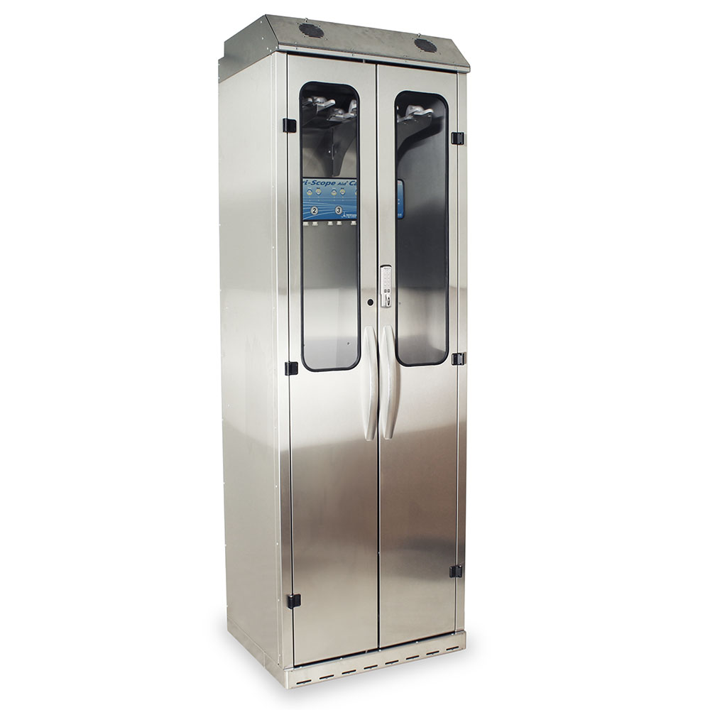 Harloff SureDry 10 Scope Cabinet with Dri-Scope Aid®, Stainless, E-Lock, SCSS8030DREDP-DSS2310