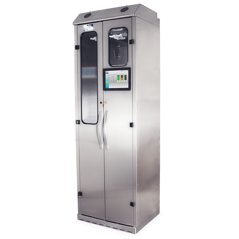 Harloff SureDry Scope Cabinet, 10 Endoscope Tracking System and Dri-Scope Aid® with SC-10IND-30 Indicator LED Scope Upgrade, Stainless, Key Lock, SCSS8030TD-T2310D+SC-10IND-30