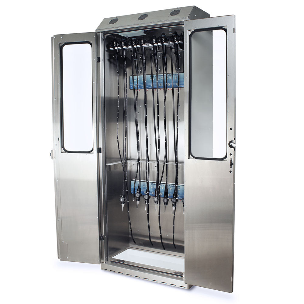 Harloff SureDry 14 Scope Cabinet with Dri-Scope Aid®, Stainless, E-Lock, SCSS8036DREDP-14-DSS3316