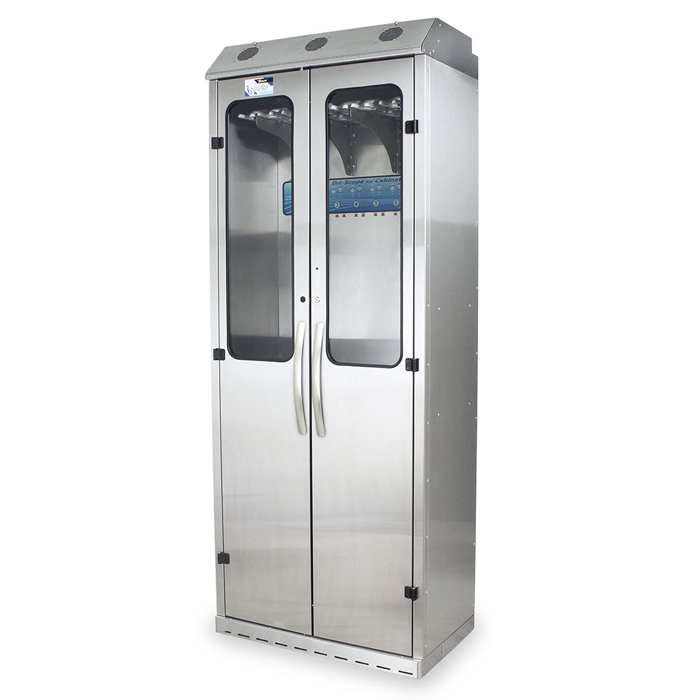 Harloff SureDry 14 Scope Cabinet with Dri-Scope Aid®, Stainless, Key Lock, SCSS8036DRDP-14-DSS3316