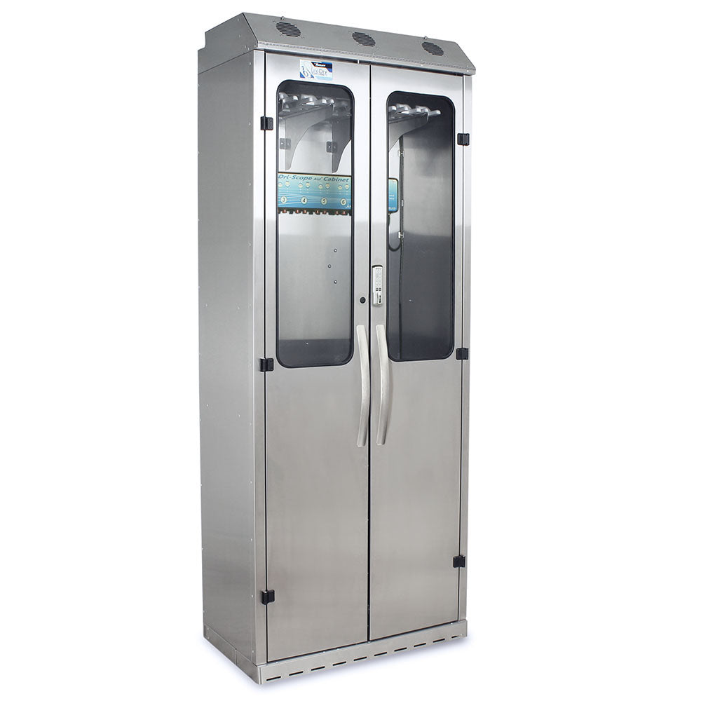 Harloff SureDry 14 Scope Cabinet with Dri-Scope Aid®, Stainless, E-Lock, SCSS8036DREDP-14-DSS3316