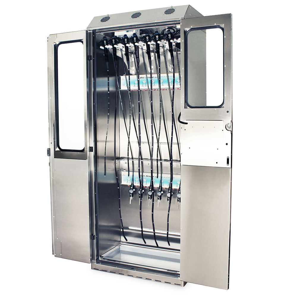 Harloff SureDry Cabinet with 14 Endoscope Tracking System and Dri-Scope Aid®, Stainless, Key Lock, SCSS8036TD-T3316D