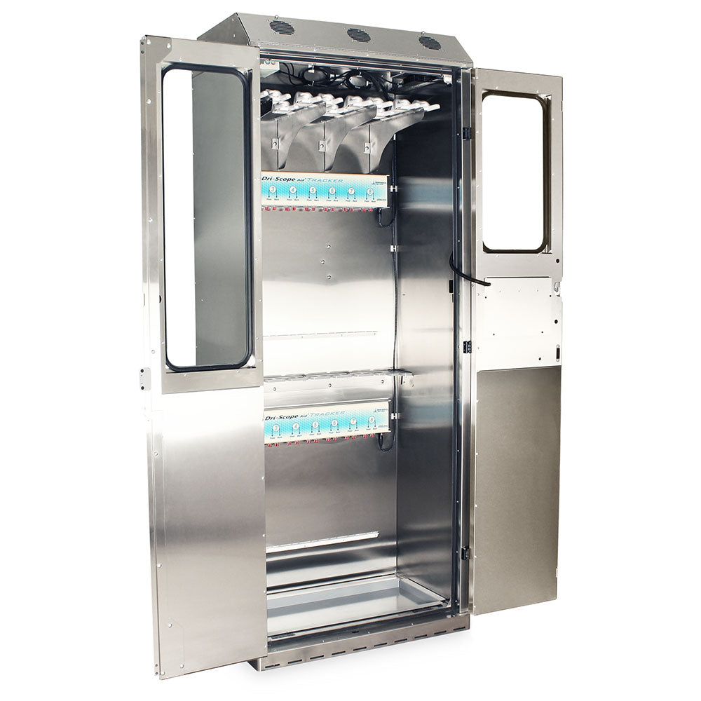 Harloff SureDry Cabinet with 14 Endoscope Tracking System and Dri-Scope Aid®, Stainless, Key Lock, SCSS8036TD-T3316D