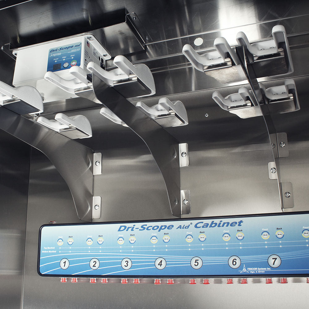 Harloff SureDry High Volume 16 Scope Cabinet with Dri-Scope Aid®, Stainless, E-Lock, SCSS8044DREDP-DSS3316