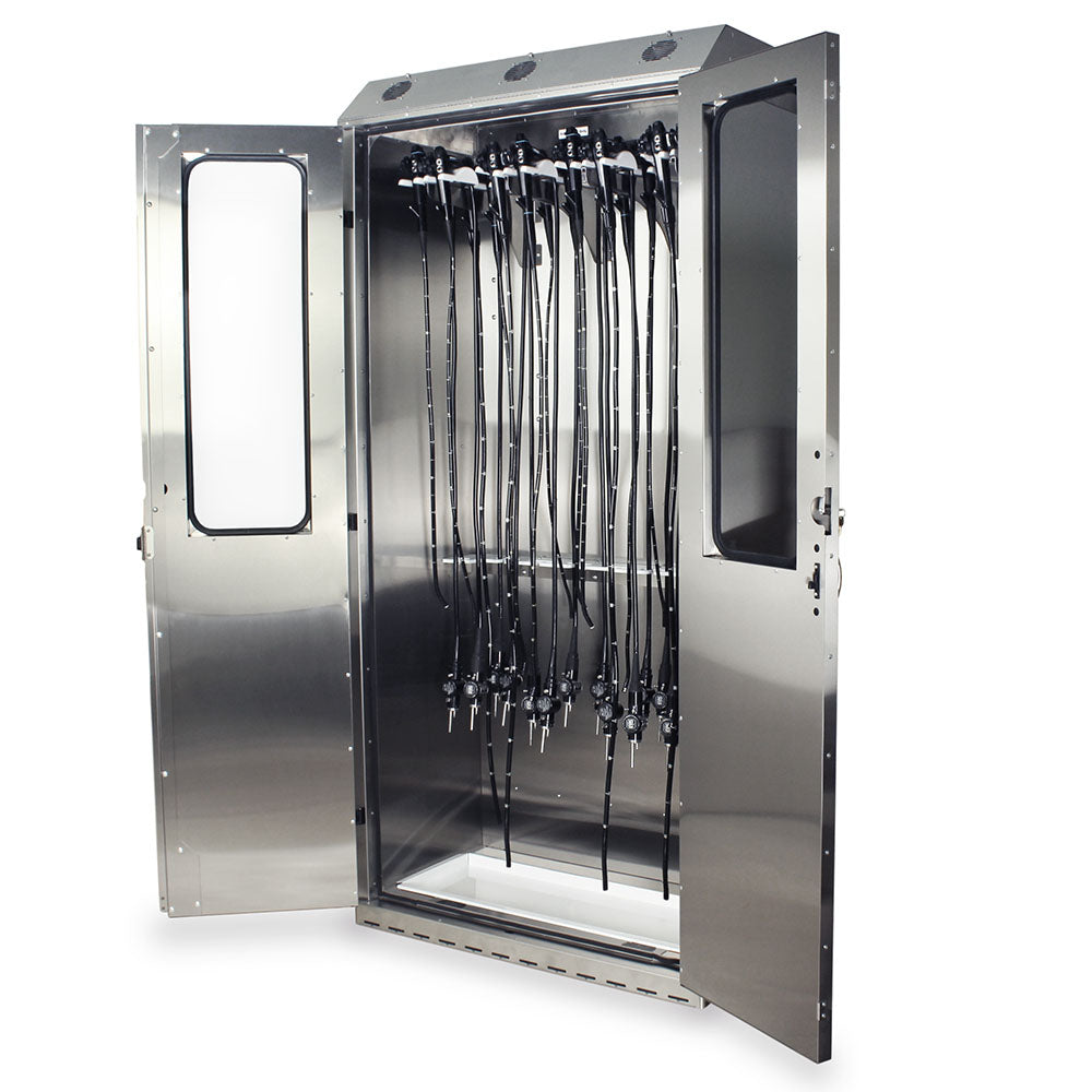 Harloff SureDry High Volume 16 Scope Drying Cabinet, Stainless, Key Lock, SCSS8044DRDP