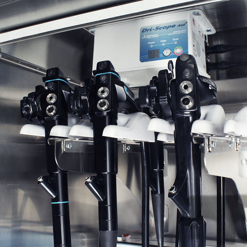 Harloff SureDry 14 Scope Cabinet with Dri-Scope Aid®, Stainless, E-Lock, SCSS8036DREDP-14-DSS3316