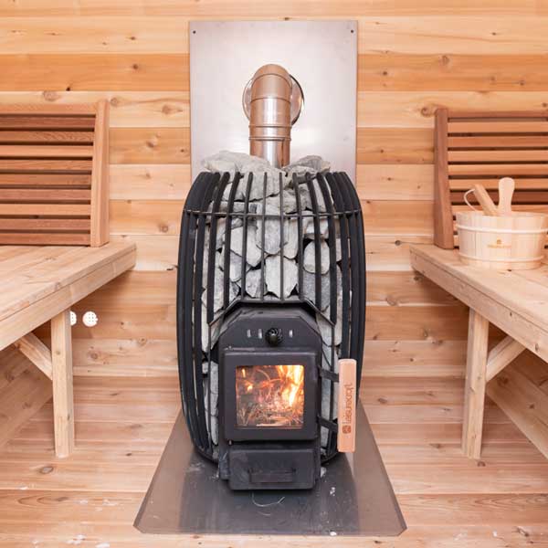 Leisurecraft CT Georgian Cabin Sauna with Porch CTC88PW