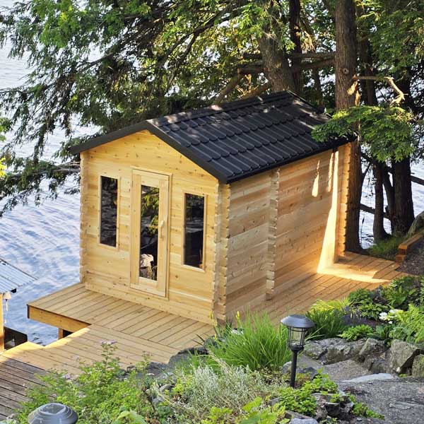 Leisurecraft CT Georgian Cabin Sauna with Changeroom CTC88CE