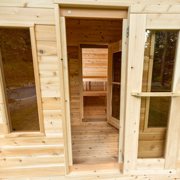 Leisurecraft CT Georgian Cabin Sauna with Changeroom CTC88CW