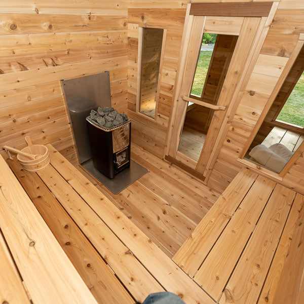 Leisurecraft CT Georgian Cabin Sauna with Changeroom CTC88CW