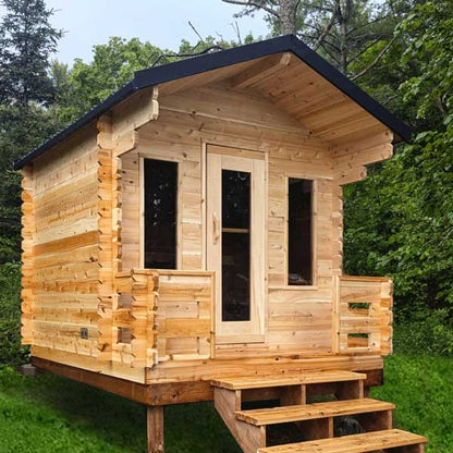 Leisurecraft CT Georgian Cabin Sauna with Porch CTC88PE