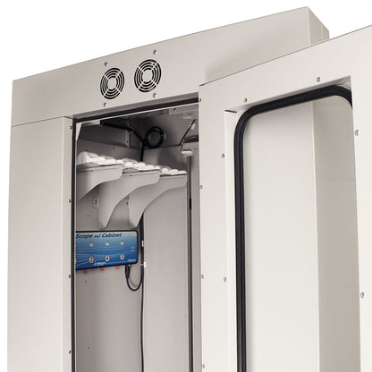 Harloff SureDry Pass Through Scope Cabinet with Dri-Scope Aid®, 10-Scope Capacity, Key Lock, SC80WTDRDP-10-DSS2305