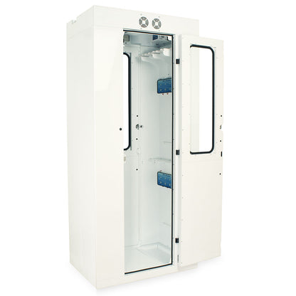Harloff SureDry Pass Through Scope Cabinet with Dri-Scope Aid®, 10-Scope Capacity, Key Lock, SC80WTDRDP-10-DSS2305
