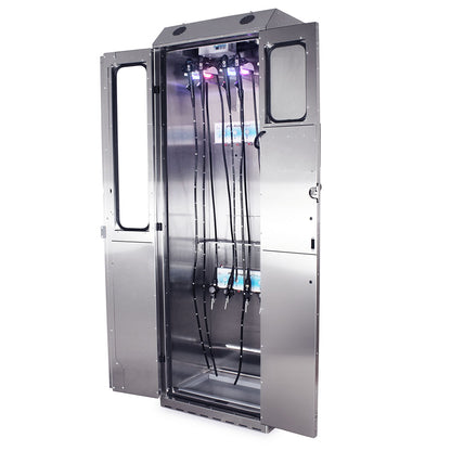 Harloff SureDry Scope Cabinet, 10 Endoscope Tracking System and Dri-Scope Aid® with SC-10IND-30 Indicator LED Scope Upgrade, Stainless, Key Lock, SCSS8030TD-T2310D+SC-10IND-30