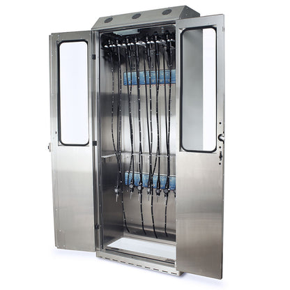 Harloff SureDry 14 Scope Cabinet with Dri-Scope Aid®, Stainless, E-Lock, SCSS8036DREDP-14-DSS3316