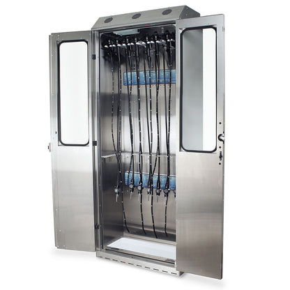 Harloff SureDry 14 Scope Cabinet with Dri-Scope Aid®, Stainless, Key Lock, SCSS8036DRDP-14-DSS3316