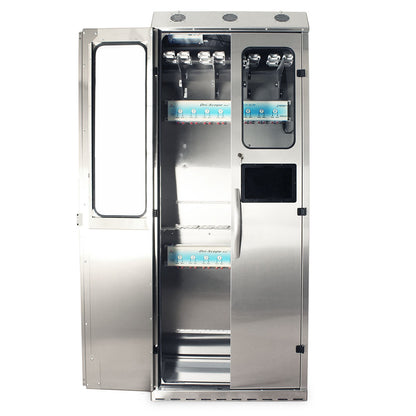 Harloff SureDry Cabinet with 14 Endoscope Tracking System and Dri-Scope Aid®, Stainless, Key Lock, SCSS8036TD-T3316D