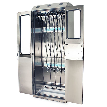 Harloff SureDry Cabinet with 14 Endoscope Tracking System and Dri-Scope Aid®, Stainless, Key Lock, SCSS8036TD-T3316D