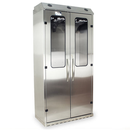 Harloff SureDry High Volume 16 Scope Drying Cabinet, Stainless, Key Lock, SCSS8044DRDP