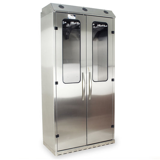 Harloff SureDry High Volume 16 Scope Drying Cabinet, Stainless, Key Lock, SCSS8044DRDP